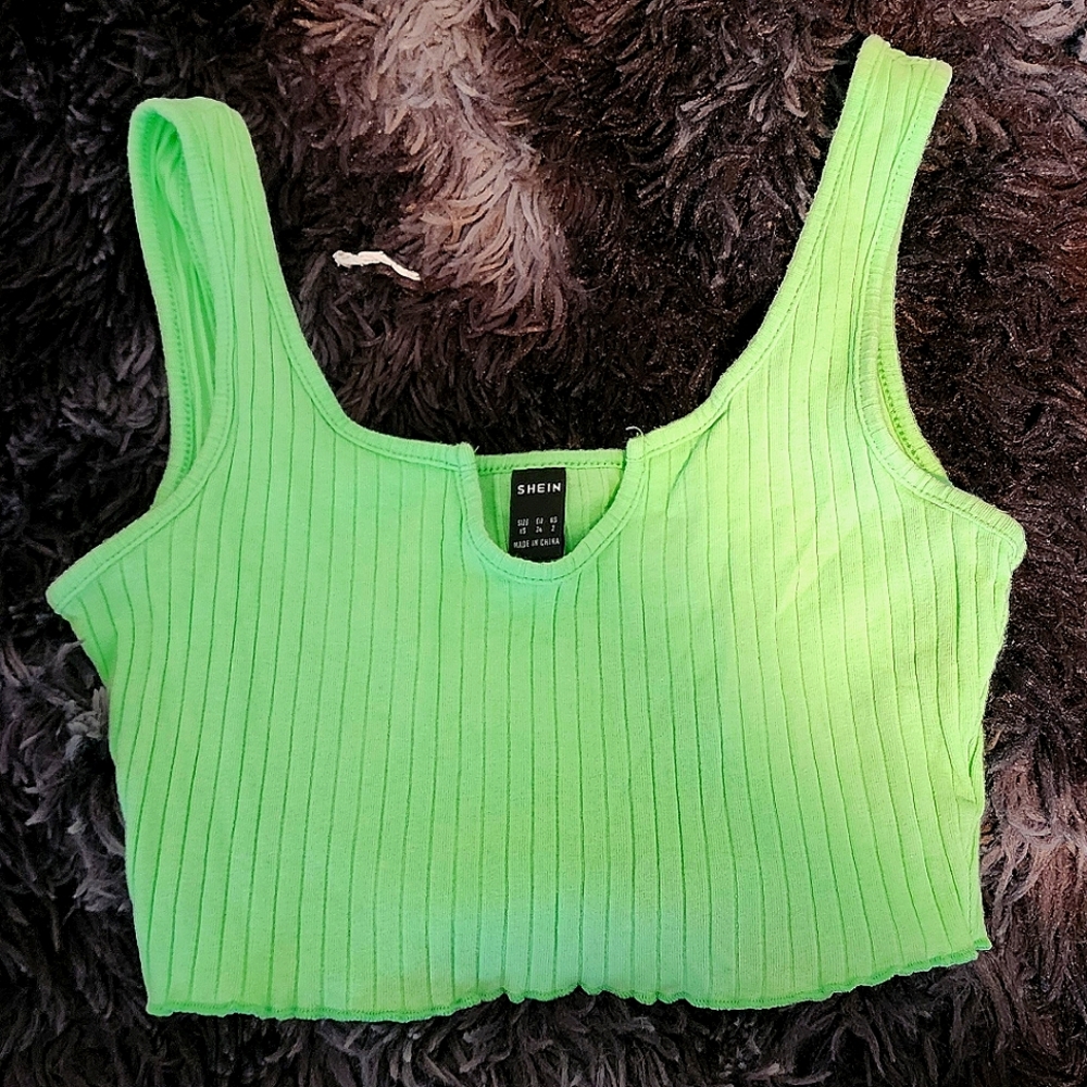 XS, Shein, Lime Green, wore a couple times